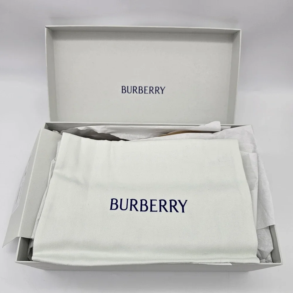 Burberry Espadrille Women‎ Mews Teacup IP Check Tan Canvas Slip On Flat Sz 7, 37